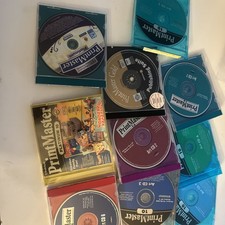 LOT OF 19 PrintMaster Desktop Publishing Art Software CD Windows 7.0 Q50