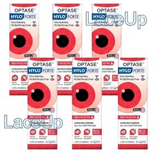 6x - Optase Hylo Forte Extra Hydrating Dry Eye Drops 300 Drops   EXP 2028