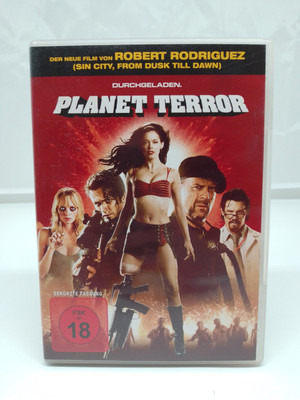 Planet Terror DVD Robert Rodriguez Rose McGowan Bruce Willis Zombie Film 96 Min.