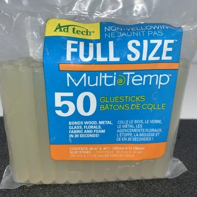 AdTech Crystal Clear Hot Glue Gun Sticks   50 Count, Pack of 1