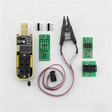 CH341A SOIC8 SOP8 Flash Chip EEPROM Programmer IC BIOS Test Clips 24 25 Series