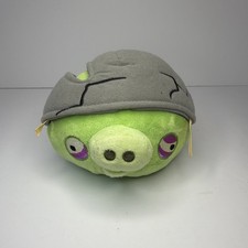 Angry Birds Plush 5" NO SOUND Corporal Pig Cracked Helmet Bad Piggies