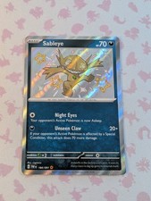 Sableye 184/091 SV: Paldean Fates Holo Baby Shiny Pokemon TCG on eBay