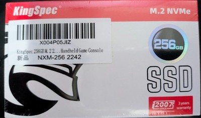 KingSpec M.2 NVMe, 256GB 2242, PCIe 3.0 SSD with 3D NAND Flash