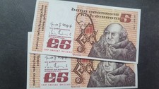 2* IRELAND 5 pounds 1983, P-71d;  09.11.83, UNC-aUNC