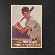 1957 Topps Bill Mazeroski #24 (RC) Pirates HOF