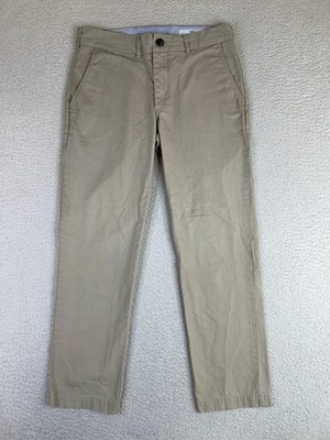 Peter Manning Pants Mens 30x28 Beige Slim Fit Cotton Chino Casual Portugal