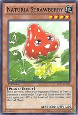 Naturia Strawberry - BP01-EN210 - Starfoil Rare - Unlimited Edition - Heavily Pl
