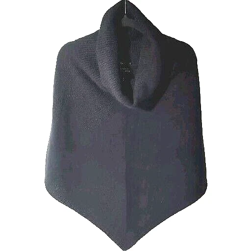 NEW Zinity New Zealand Black Cowl Neck Poncho SOFT Merino Wool Old Money Luxe OS
Opens in a new wind