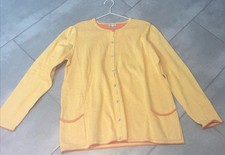 Super schöne Strickjacke 40 42 L Deerberg Ockergelb
