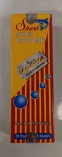 100 Shark Super Chrome Double Edge Safety Razor Blades 