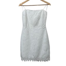 Accidentally In Love White Lace Strapless Mini Dress Size 9 JA23611P16HZV