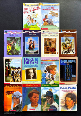 14 Lot   AMERICAN HISTORY Chapter Books  &  Biographies  3rd Grade Level