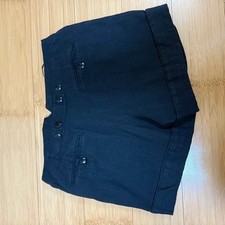 Vintage Black Shorts - High Waist, Excellent Condition