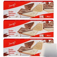 Jeden Tag Double Chocolate Biscuits 3Er Pack 3X160G Packung Usy Block