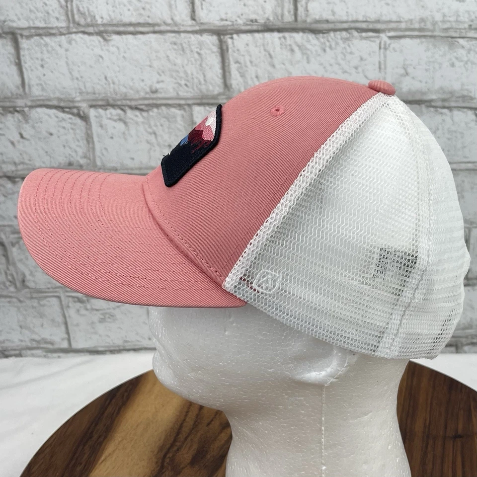 Parche bordado carbón para mujer rosa blanco lona Snapback camionero sombrero gorra Foto 2 de 4