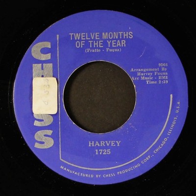 HARVEY: twelve months of the year / don't be afraid to love CHESS 7'' Single