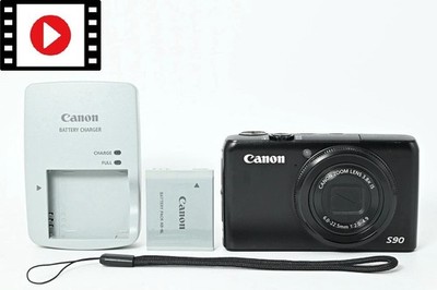 Mint] Canon PowerShot S90 Black 10.0MP 3.8x Digital Camera from