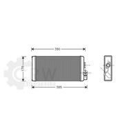 AVA Quality Cooling WäRmetauscher HeizungsküHler FüR Mercedes-Benz Vario