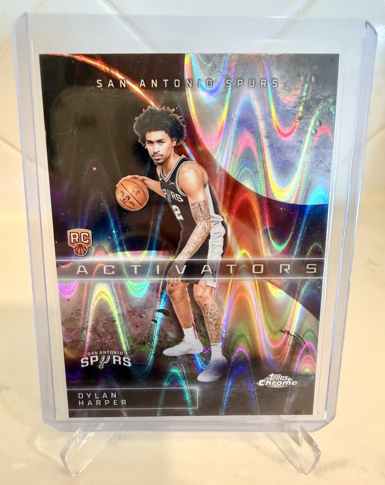 Dylan Harper RAYWAVE Activators RC #AC-12 2025-26 Topps Chrome Spurs
