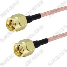 SMA Male Plug to SMA Male Straight Crimp RG316 RF Pigtail Coaxial Cable 15cm 6"