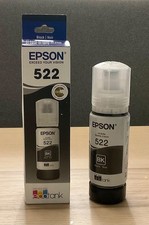 Genuine Epson 522 Black Ink ET-2720 ET-2800 ET-2803 ET-4700 etc Expires 3/2030