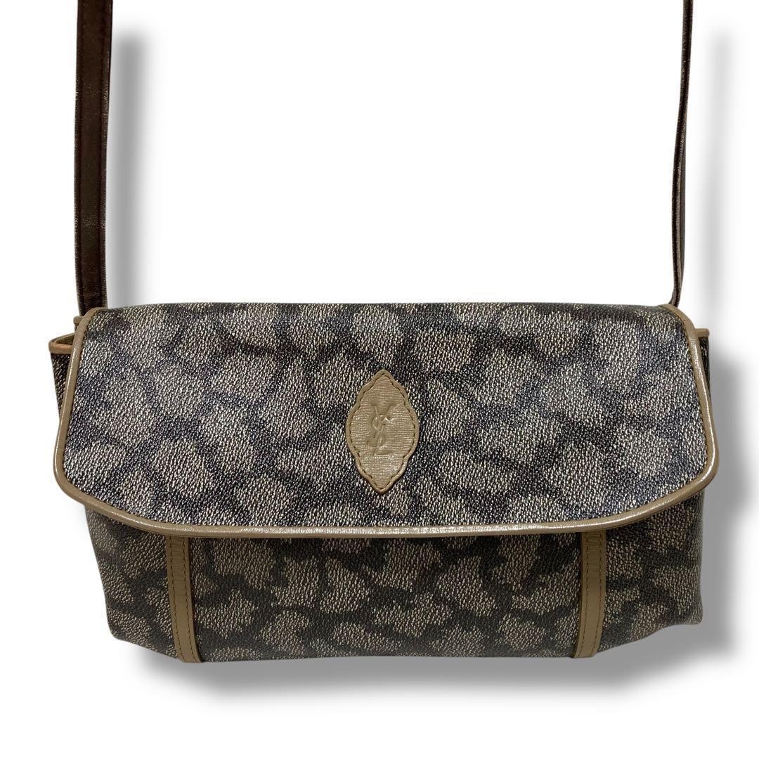 Bellissima borsa a tracolla Yves Saint Laurent fantasia all over pelle pvc grande ecc