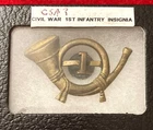 CIVIL WAR 1st INFANTRY INSIGNIA (CSA ?) PLEASE READ TEXT