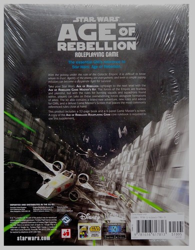 Star Wars RPG: Age of Rebellion Game Masters Kit - SWA03. NEW - Picture 2 of 3