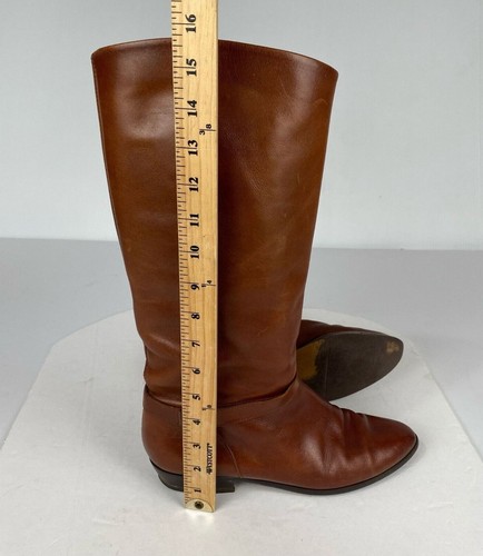 SHELBY Boots Women's size 9.5 M Brown Vintage 80 Knee High Riding Boots Leather. - Picture 5 of 7