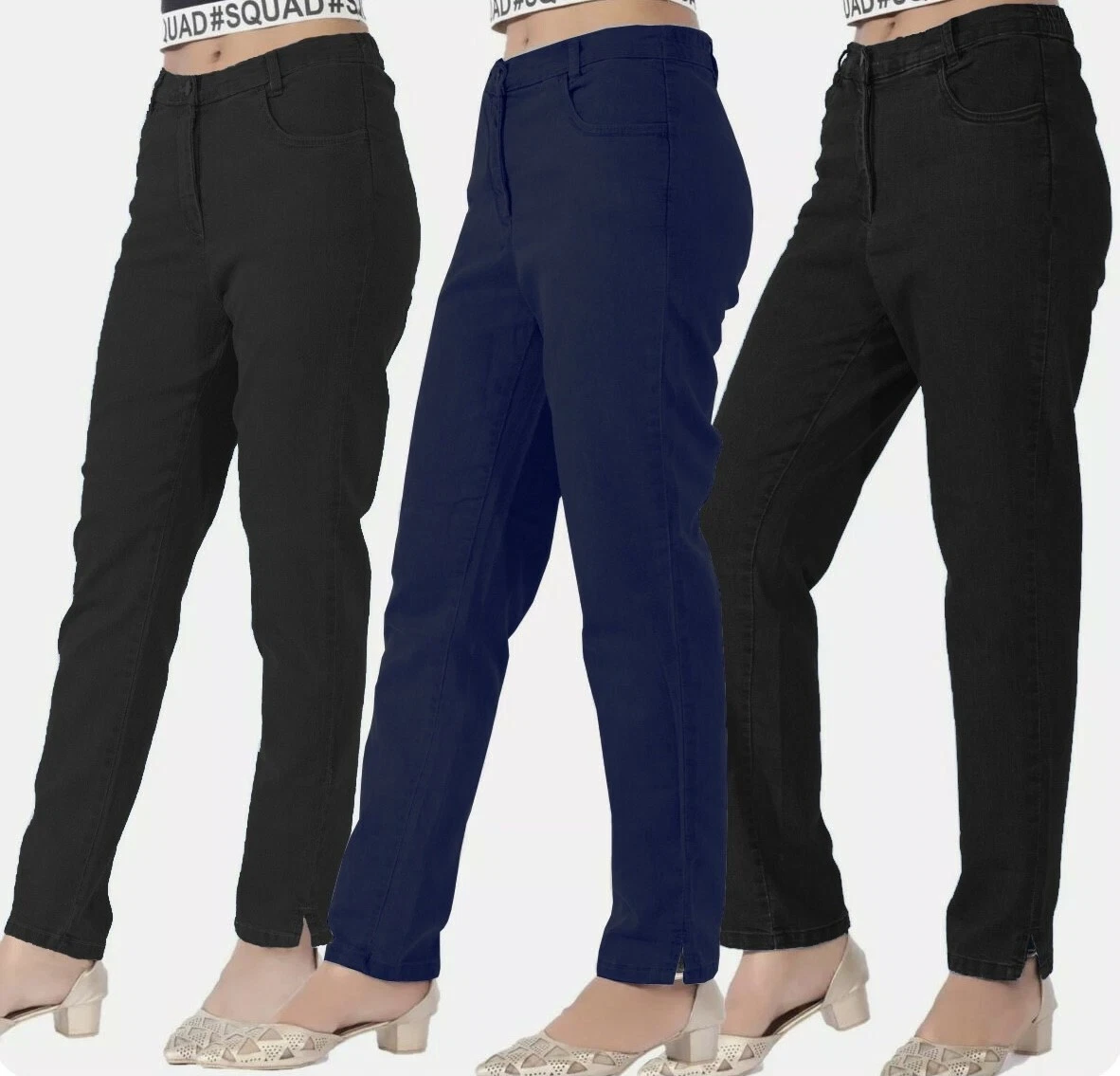 Ladies jeans sale with elastic waist