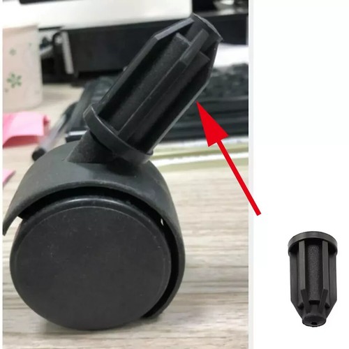 8PCS Manicotto per bussola in plastica inserti rotondi, 7/16" stelo interno, nero (ID 0. - Foto 3 di 3