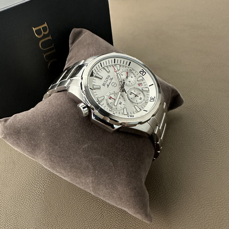 Bulova 96B255 Men's Marine Star/White Dial 6-Hand Bulova 96B255 Men's Marine Star/White Dial 6-Hand