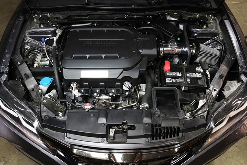 HPS Polish Air Intake Kit + Heat Shield Cool Ram for 2013-2017 Honda Accord 3.5L - Picture 2 of 4