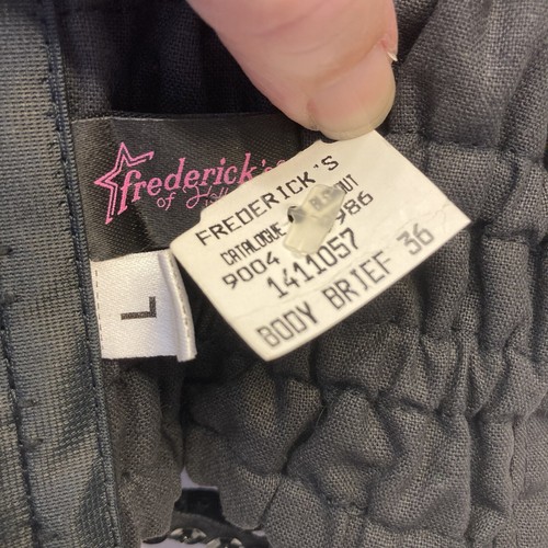Fredrick's Of Hollywood Sexy Black Sequin Lace Crop Top Long Sleeve Sz Large NEW - Picture 3 of 3