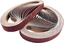 1-1/2 x 30 inch Sanding Belt 35 PCS 320 Grit Belt Sander Sandpaper Pipe Polisher