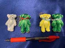 New from Japan Choose A Set of Two Teddy Bear Key chains w/claw clasp