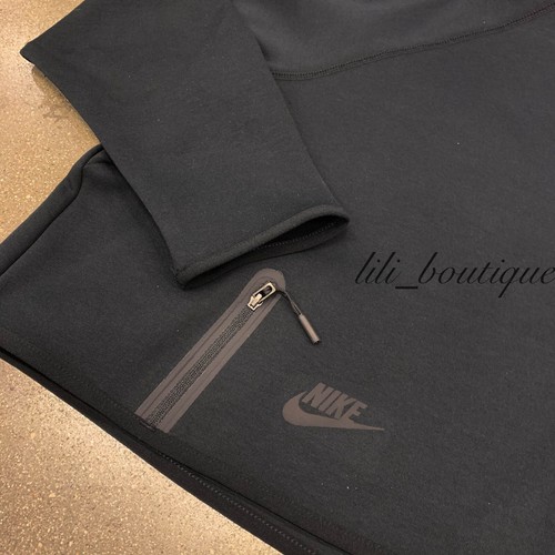 NWT Nike BV3396-010 Women's Sportswear Tech Fleece Cape Hoodie Loose Fit Black S - Afbeelding 5 van 12
