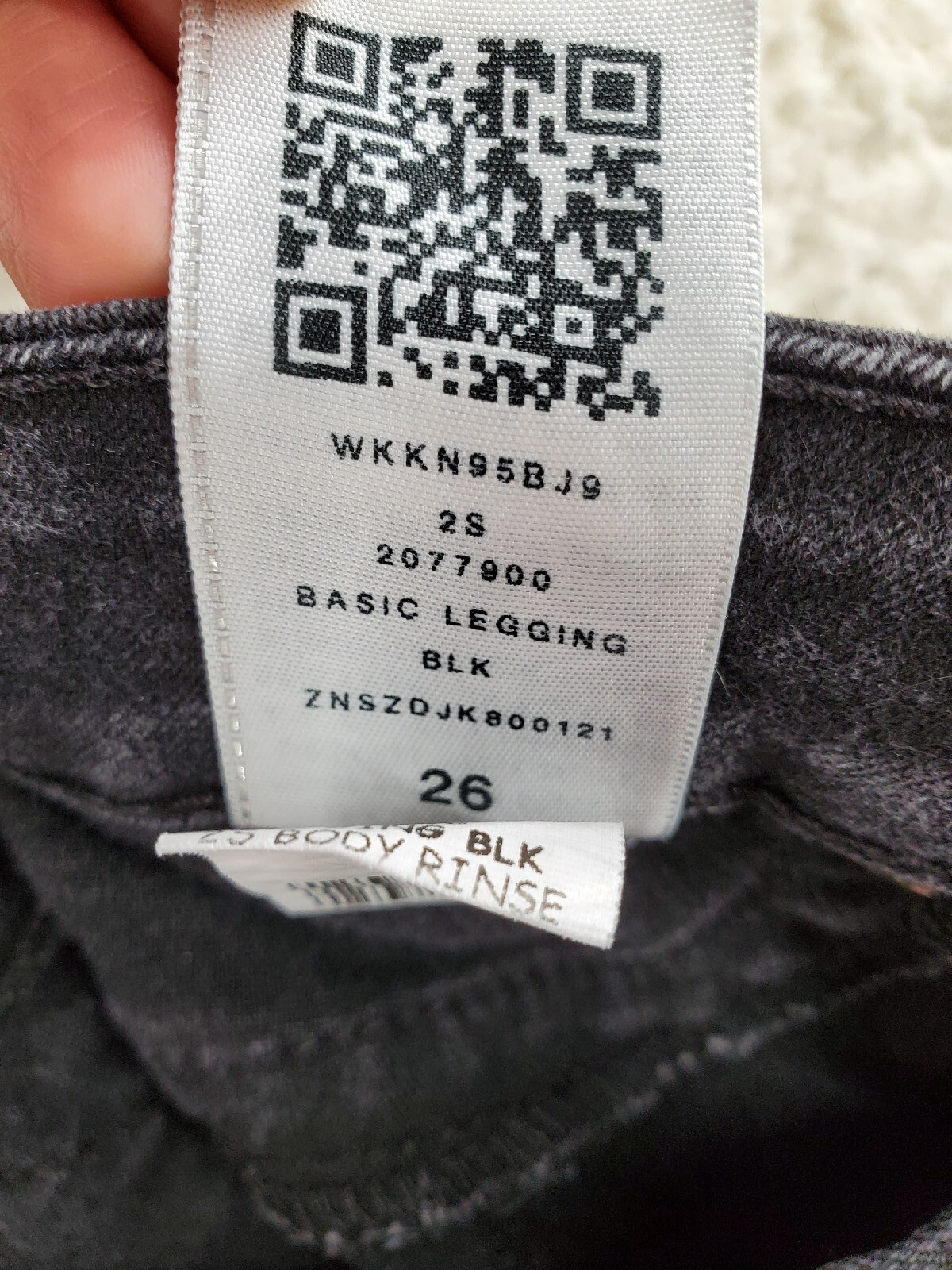 True Religion Legging Jeans Wmn 26 (27x28) Dk Black Stretch Skinny Ankle Zip Mid thumbnail 13