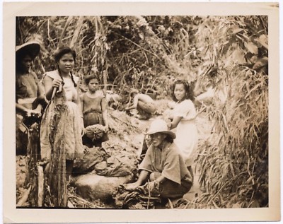 tobacco jungle photos Occupied Jungle Women cutting tobacco Young Girls Aboriginal American  Marines