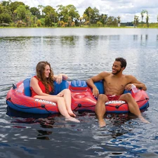 WOW Sports Ranger 2-Person River Tube with Mesh Bottom Seating for Cool Comfort