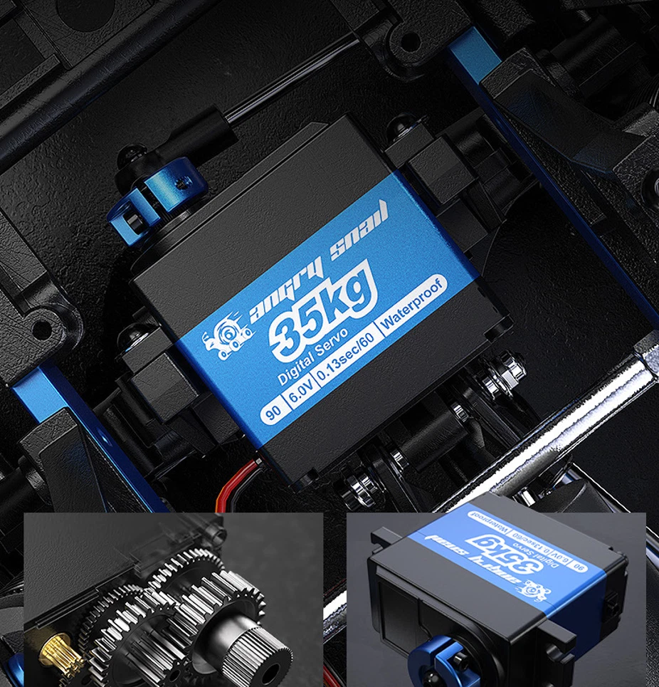 MJX H8H All-Rock V2 RC Car 1:8 Off Road Crawler Brushless 3S 11.1v Truck + App - Picture 7 of 12