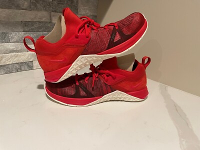 Nike Metcon Flyknit 3 Mens Aq8022-600 Mystic Red/Sail-red 