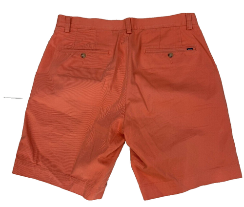 Polo Ralph Lauren 100% Cotton Orange Flat Front Preppy Chino Shorts 32"x 9" - Picture 7 of 7