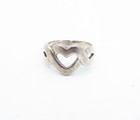 925 Sterling Silver  Vintage Open Infinity Love Heart Band Ring Sz 5.5  RG3821 — photo 2