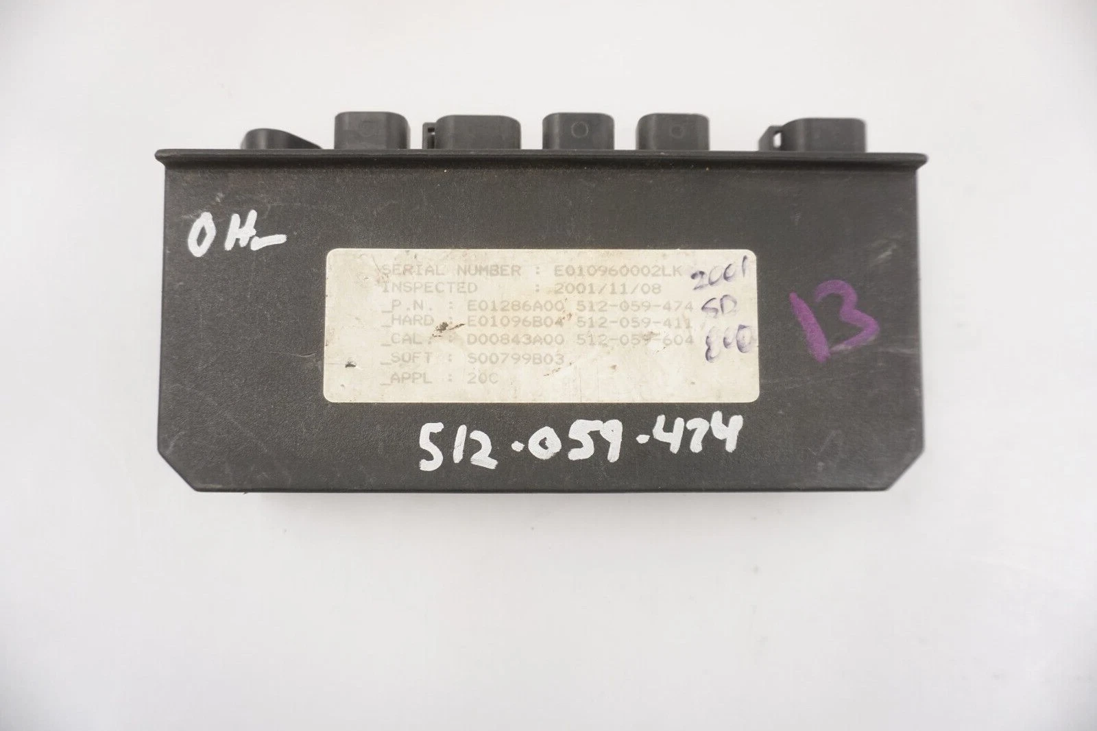 NEW 2002 Ski-Doo Summit 800 (Non-RER) OEM MPEM ECU Computer w/ Key (ZERO HOURS)