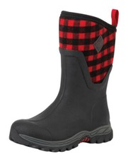 Muck Women's Arctic Sport II Mid Boot - Black/Buffalo Plaid Material