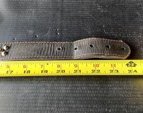 Harley Davidson Black Leather Studded 24“Pet Collar - Picture 7 of 9