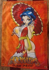 Hook Ups Skateboards Geisha Girl Banner Poster Birdhouse World Industries Shirt