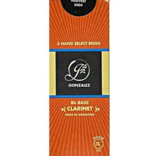 Gonzalez Bb Bass Clarinet Reeds Strength 3.5, Box of 5